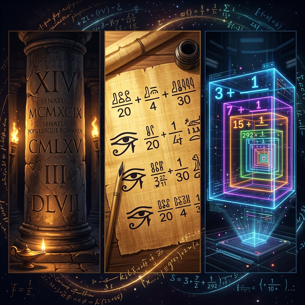 Three Writing Systems for Numbers