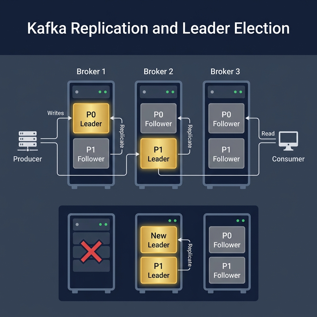 Kafka Replication and Leader Election