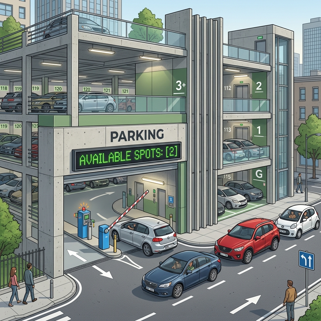 Semaphore — The Parking Garage Counter